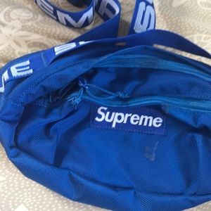 supreme fanny pack blue